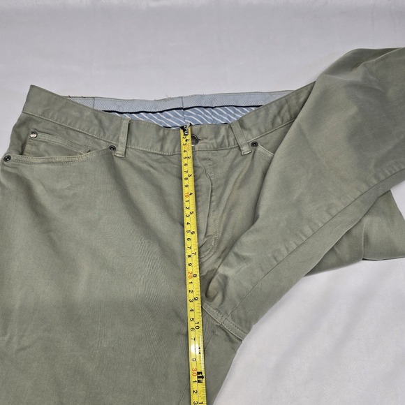Peter Millar Men's Ultimate Sateen Five-Pocket Pants 34x27 Green - Picture 7 of 9